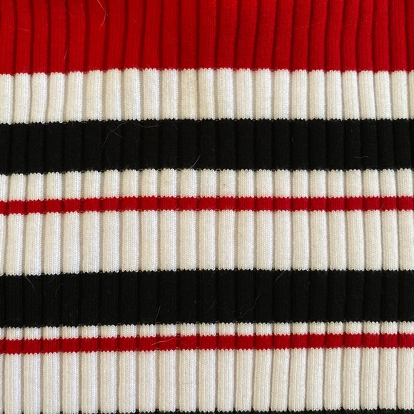 Striped and ribbed tube top - Picture 2 of 2